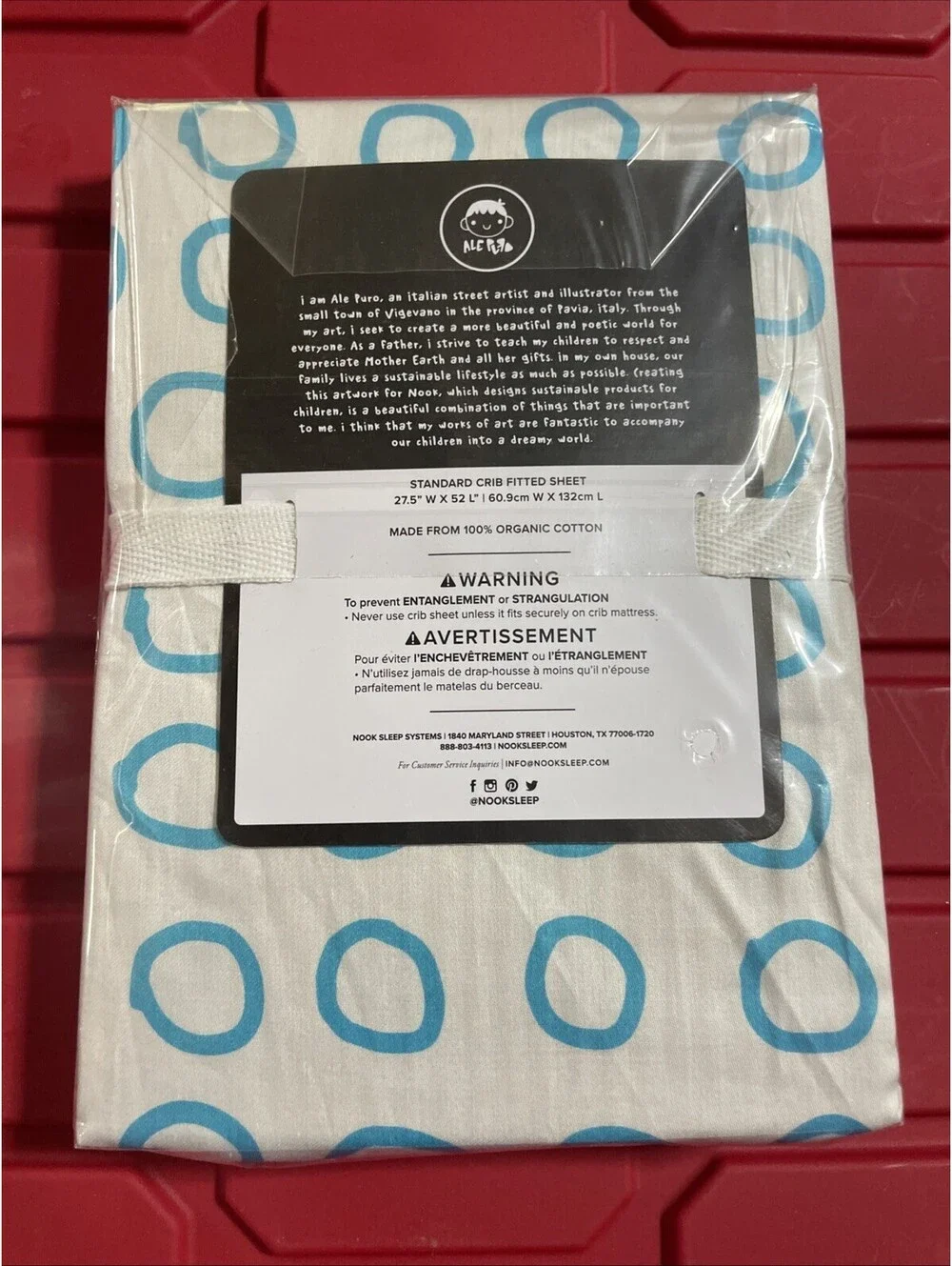 Crib Fitted Sheets Designed By Ale Puro Italian Artist Organic Cotton